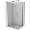 Mexen Velar cabina de duș glisantă 90 x 75 cm, transparentă, cupru periat - 871-090-075-01-65
