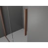 Mexen Velar cabină de duș extensibilă 100 x 85 cm, transparent, Cupru cu aspect periat - 871-100-085-01-65