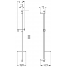 Mexen DQ bară de duș cu săpunieră 80 cm, Aurie - 79381-50