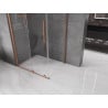 Mexen Velar cabină de duș extensibilă 130 x 90 cm, transparent, Cupru cu aspect periat - 871-130-090-01-65