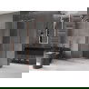 Mexen Velar cabină de duș extensibilă 140 x 100 cm, transparent, Cupru cu aspect periat - 871-140-100-01-65