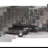 Mexen Velar cabină de duș extensibilă 100 x 100 cm, transparent, Cupru cu aspect periat - 871-100-100-01-65