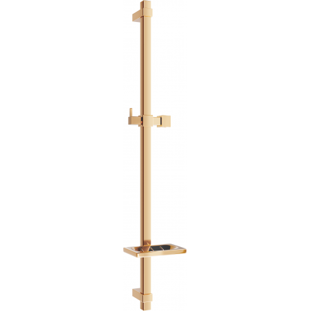 Mexen DQ 80 cm-es zuhanyrúd szappantartóval, rózsaarany - 79381-60