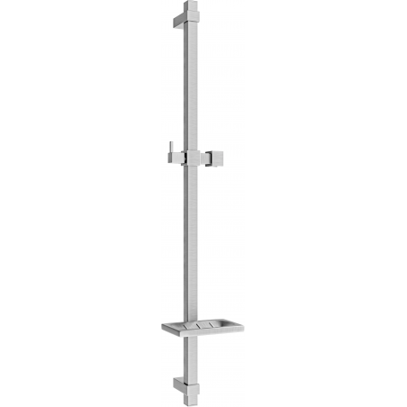 Mexen DQ zuhanyrúd szappantartóval, 80 cm, grafit - 79381-66