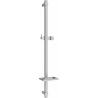 Mexen DQ zuhanyrúd szappantartóval, 80 cm, grafit - 79381-66