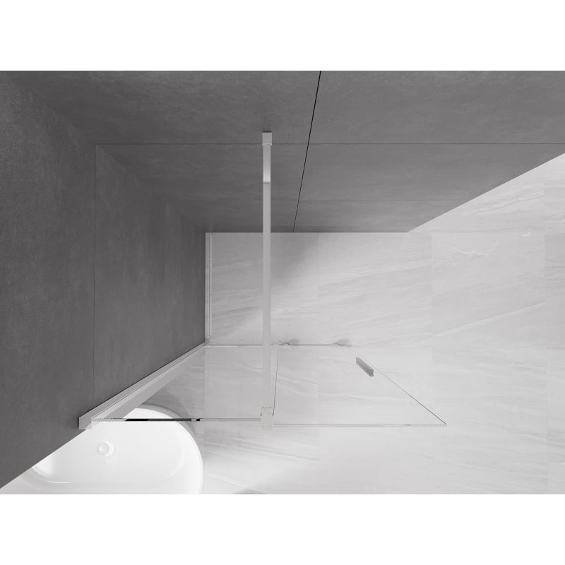 Mexen Velar panou de duș walk-in culisabil 70 x 200 cm, transparent 8 mm, crom - 871-070-000-03-01