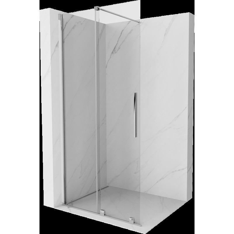 Mexen Velar paravan de duș extensibil Walk-in 75 x 200 cm, transparent 8 mm, crom - 871-075-000-03-01