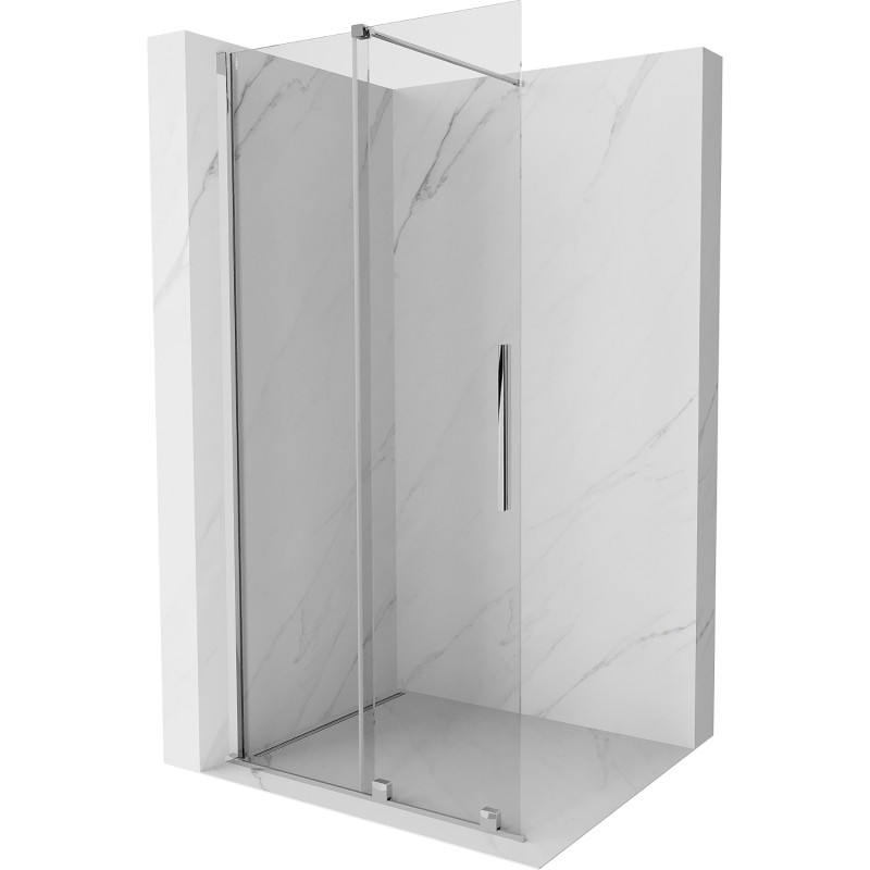 Mexen Velar perete de duș glisant Walk-in 75 x 200 cm, transparent 8 mm, crom - 871-075-000-03-01