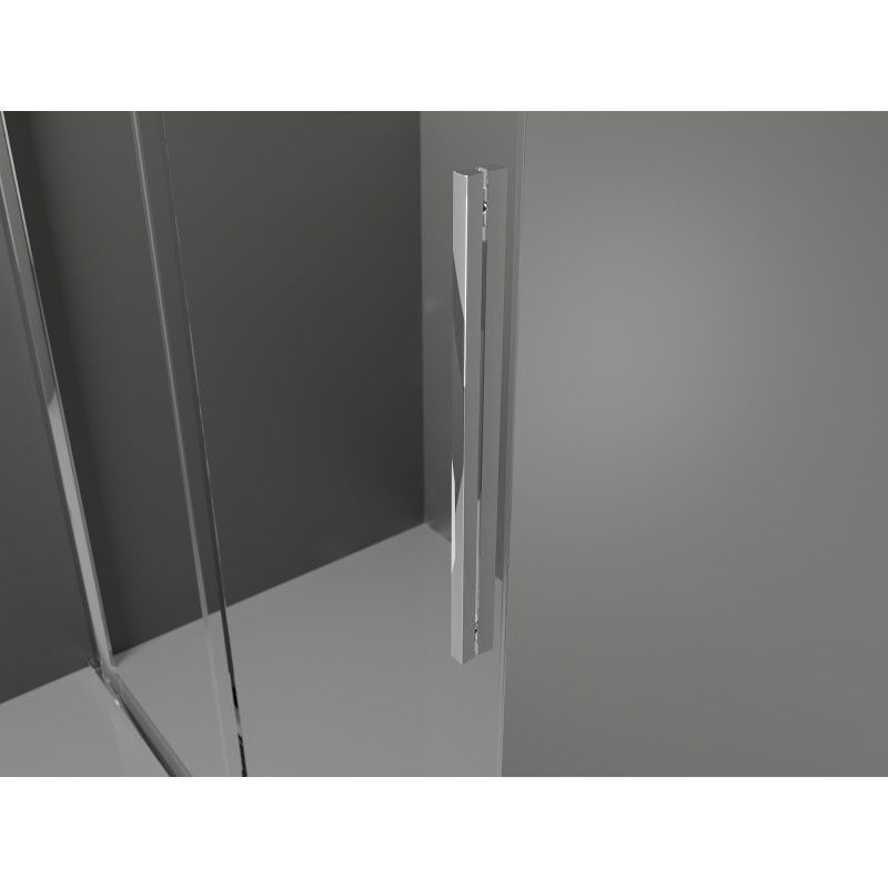 Mexen Velar Walk-in toló zuhanyfal 75 x 200 cm, átlátszó 8 mm, króm - 871-075-000-03-01