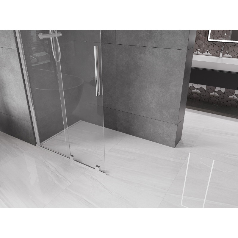 Mexen Velar Toló zuhanyfal Walk-in 85 x 200 cm, átlátszó 8 mm, króm - 871-085-000-03-01