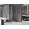 Mexen Velar 110 x 200 cm-es, áttetsző 8 mm-es, króm Walk-in elhúzható zuhanyfal - 871-110-000-03-01