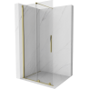 Mexen Velar Tolóajtós zuhanyfal Walk-in 80 x 200 cm, átlátszó 8 mm, arany - 871-080-000-03-50