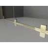 Mexen Velar panou de duș glisant Walk-in 90 x 200 cm, sticlă transparentă 8 mm, aurie - 871-090-000-03-50