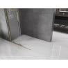 Mexen Velar Tolóajtós zuhanyfal Walk-in 80 x 200 cm, átlátszó 8 mm, arany - 871-080-000-03-50