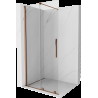 Mexen Velar perete de duș extensibil Walk-in 70 x 200 cm, transparent 8 mm, aur roz - 871-070-000-03-60