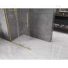 Mexen Velar Walk-in toló zuhanyfal 70 x 200 cm, átlátszó 8 mm, arany szálcsiszolt - 871-070-000-03-55