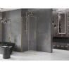 Mexen Velar panou de duș glisant Walk-in 70 x 200 cm, transparent 8 mm, aurit periat - 871-070-000-03-55