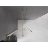 Mexen Velar Walk-in zuhanyfal tolóajtóval 80 x 200 cm, átlátszó 8 mm, arany kefélt felület - 871-080-000-03-55