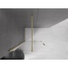 Mexen Velar toló zuhanyfal Walk-in 120 x 200 cm, átlátszó 8 mm, arany kefe - 871-120-000-03-55