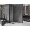 Mexen Velar kihúzható zuhanyfal 70 x 200 cm, átlátszó 8 mm, fekete - 871-070-000-03-70