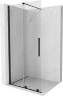 Mexen Velar perete de duș extensibil Walk-in 80 x 200 cm, transparent 8 mm, negru - 871-080-000-03-70