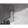 Mexen Velar 80 x 200 cm-es tolóajtós Walk-in zuhanyfal, 8 mm átlátszó, fekete - 871-080-000-03-70