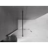 Mexen Velar perete duş cu deschidere Walk-in 110 x 200 cm, transparent 8 mm, negru - 871-110-000-03-70
