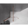 Mexen Velar Tolóajtós zuhanyfal Walk-in 80 x 200 cm, átlátszó 8 mm, rózsaarany - 871-080-000-03-60