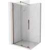 Mexen Velar Tolózuhanyfal Walk-in 85 x 200 cm, átlátszó 8 mm, rózsaszín arany - 871-085-000-03-60