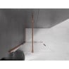 Mexen Velar Tolóajtós zuhanyfal Walk-in 110 x 200 cm, átlátszó 8 mm, rózsaszín arany - 871-110-000-03-60