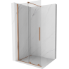 Mexen Velar Walk-in eltolható zuhanyfal 75 x 200 cm, áttetsző 8 mm, kefélt réz - 871-075-000-03-65