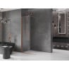 Mexen Velar toló zuhanyfal Walk-in 90 x 200 cm, átlátszó 8 mm, csiszolt réz - 871-090-000-03-65