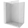 Mexen Velar Walk-in zuhanyfal, tolóajtós, 130 x 200 cm, átlátszó 8 mm, fehér - 871-130-000-03-20