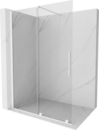 Mexen Velar perete duș extensibil Walk-in 130 x 200 cm, transparent 8 mm, alb - 871-130-000-03-20