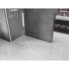 Mexen Velar Walk-in zuhanyfal, tolóajtós, 130 x 200 cm, átlátszó 8 mm, fehér - 871-130-000-03-20
