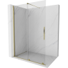 Mexen Velar Toló Zuhanyfal Walk-in 130 x 200 cm, átlátszó 8 mm, arany - 871-130-000-03-50