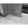Mexen Velar panou de duș glisant Walk-in 140 x 200 cm, transparent 8 mm, auriu - 871-140-000-03-50