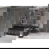 Mexen Velar kihúzható zuhanyfal Walk-in 140 x 200 cm, áttetsző 8 mm, arany - 871-140-000-03-50