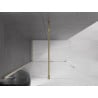 Mexen Velar panou de duș glisant Walk-in 140 x 200 cm, transparent 8 mm, auriu - 871-140-000-03-50