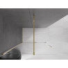 Mexen Velar panou de duș glisant Walk-in 150 x 200 cm, transparent 8 mm, auriu - 871-150-000-03-50