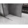 Mexen Velar toló zuhanyfal Walk-in 120 x 200 cm, átlátszó 8 mm, pisztolyszürke csiszolt - 871-120-000-03-66