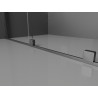 Mexen Velar perete de duș glisant Walk-in 100 x 200 cm, transparent 8 mm, gri armă periat - 871-100-000-03-66
