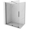 Mexen Velar toló zuhanyfal Walk-in 130 x 200 cm, átlátszó 8 mm, fekete - 871-130-000-03-70