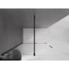 Mexen Velar toló zuhanyfal Walk-in 130 x 200 cm, átlátszó 8 mm, fekete - 871-130-000-03-70