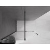 Mexen Velar Perete de duș culisant Walk-in 140 x 200 cm, transparent 8 mm, negru - 871-140-000-03-70