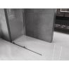 Mexen Velar tolózuhanyfal Walk-in 140 x 200 cm, átlátszó 8 mm, gun gray kefélt - 871-140-000-03-66