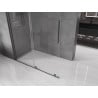 Mexen Velar tolózuhanyfal Walk-in 140 x 200 cm, átlátszó 8 mm, gun gray kefélt - 871-140-000-03-66