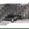 Mexen Velar mozgatható Walk-in zuhanyfal 160 x 200 cm, átlátszó 8 mm, pisztoly szürke csiszolt - 871-160-000-03-66