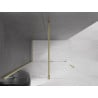 Mexen Velar zuhanyfal tolóajtós Walk-in 150 x 200 cm, átlátszó 8 mm, arany kefélt - 871-150-000-03-55