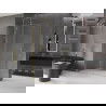 Mexen Velar perete de duș retractabil Walk-in 160 x 200 cm, transparent 8 mm, aurie periată - 871-160-000-03-55